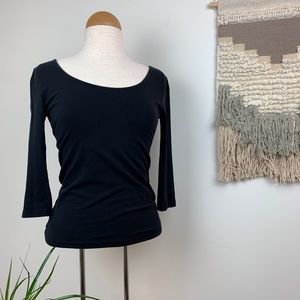 5/$25! Scoop Neck 3/4 Sleeve Basic Top